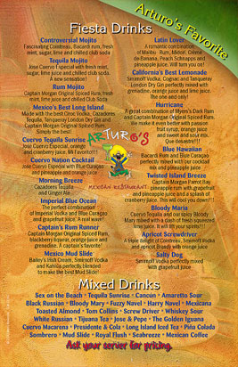 Drink Menu Page 5