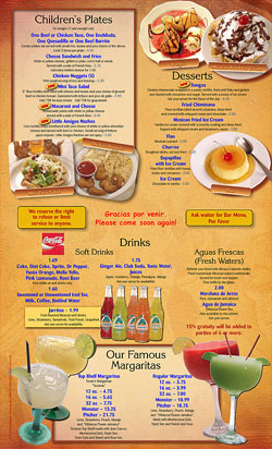 Menu Page 8